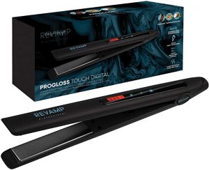 Plancha de pelo de cerámica Revamp Progloss Touch Digital