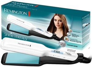 Plancha de pelo ancha Remington Shine Therapy S8550